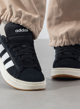 阿迪达斯板鞋男鞋女鞋2025秋季新款COURT休闲网球鞋运动鞋JR0543