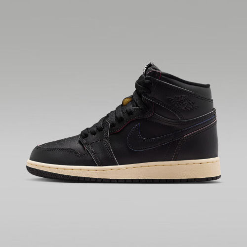 幸运叶子丨耐克女鞋Air Jordan 1 AJ1刮刮乐黑色高帮 复古篮球鞋
