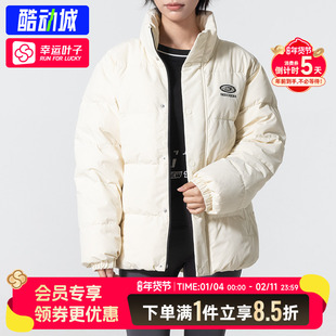 斯凯奇女款外套2025冬季新款户外运动服防风保暖短款立领羽绒服