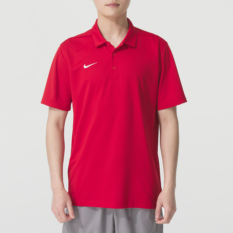 幸运叶子|Nike耐克POLO衫夏季新款透气中国红T恤跑步运动休闲短袖