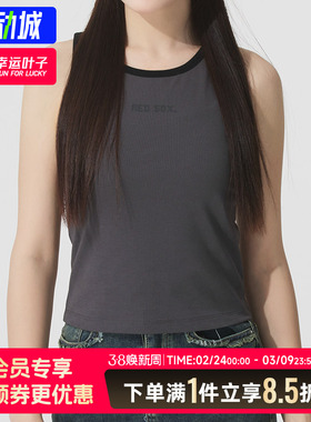 MLB官方女装2025冬季新款小标纯色无袖坎肩吊打打底背心3FTOV0153