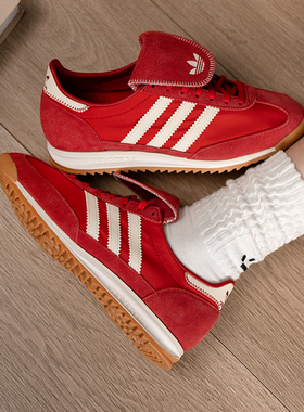 阿迪达斯三叶草女鞋2026新款SL 72 OG LT W运动休闲鞋红色鞋子女