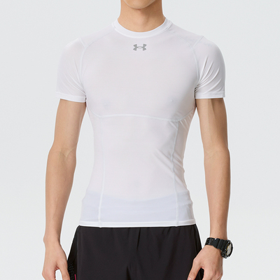 安德玛紧身短袖男2026夏季新款训练跑步运动健身服T恤半袖6015382