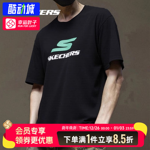 新款 斯凯奇短袖 情侣秋季 女装 跑步透气上衣运动服户外休闲T恤 男装