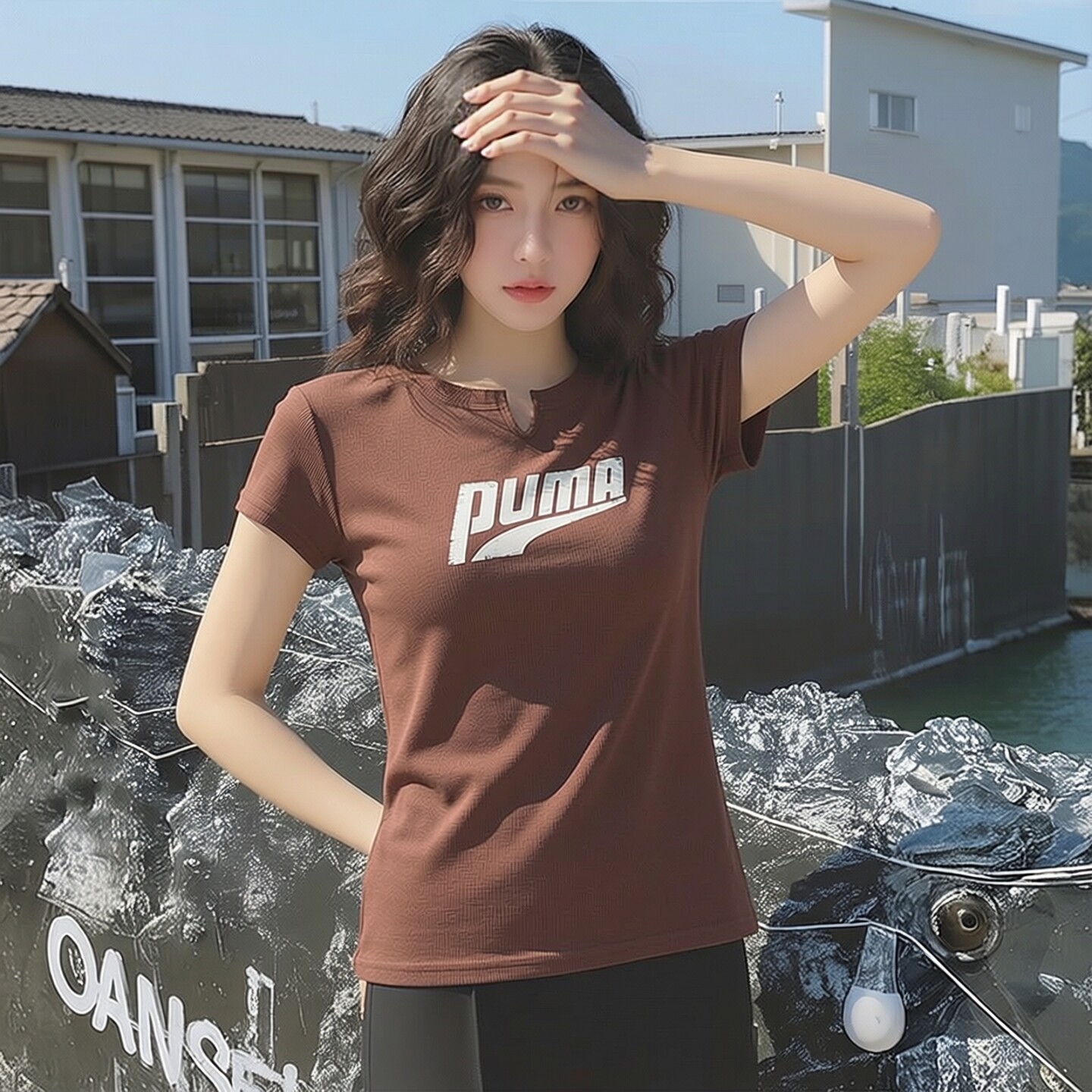幸运叶子|PUMA彪马短袖女装夏季新款罗纹修身短款运动T恤透气半袖