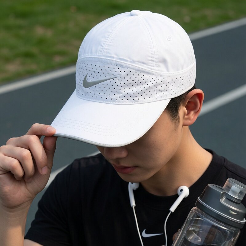 幸运叶子|Nike耐克男女帽夏新款透气鸭舌帽白色棒球帽户外遮阳帽
