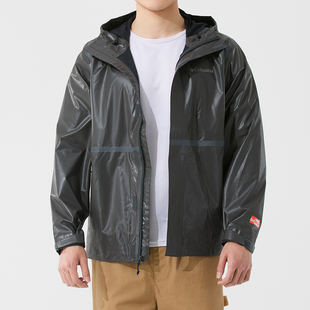 户外休闲服透气轻薄连帽夹克外套 新款 哥伦比亚皮肤衣男装 春秋季