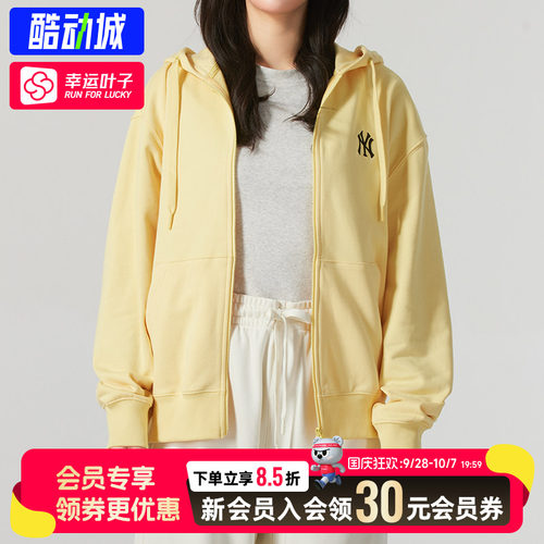 幸运叶子|MLB男女连帽外套新款针织休闲宽松时尚运动服夹克TRB01