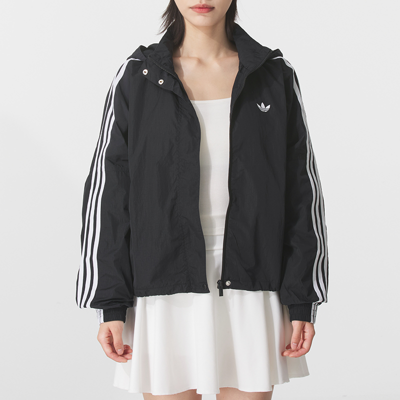 阿迪达斯三叶草官方外套女装新款休闲运动服户外防风衣夹克上衣女