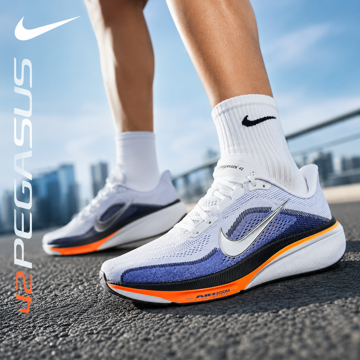 幸运叶子|耐克男鞋夏季运动鞋AIR ZOOM PEGASUS飞马42专业跑步鞋