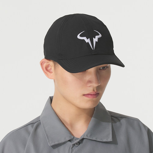 NIKE耐克帽子男女纳达尔法网澳网网球帽有顶牛头标志遮阳帽FB5600