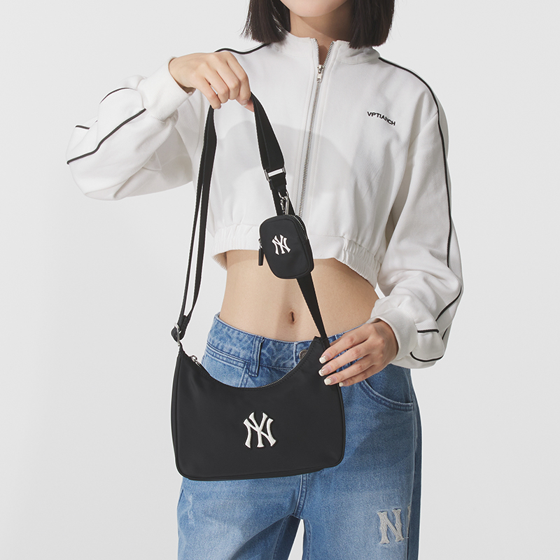 MLB男包女包2025秋季新款户外潮流时尚情侣休闲拎包单肩包斜挎包