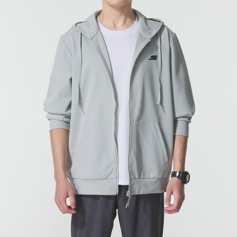 斯凯奇冬季新款女款男装运动休闲服薄款外套小个子夹克简约棒球服