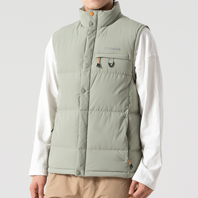 哥伦比亚鹅绒马甲男700蓬户外金点热能保暖拒水羽绒马甲WE4104