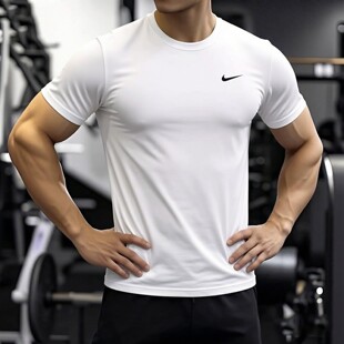 幸运叶子|耐克速干短袖T恤男新款男士紧身运动服透气体恤训练上衣