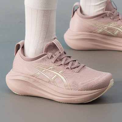 亚瑟士女鞋2025秋季新款GEL-NIMBUS 27运动鞋缓震训练透气跑步鞋