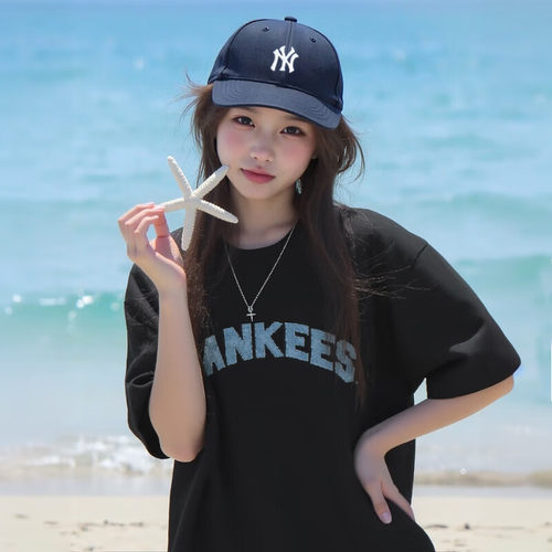 幸运叶子|MLB短袖男女装运动服T恤26宽松透气半袖上衣3ATSM1153
