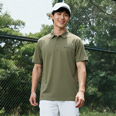 Columbia哥伦比亚户外2026春夏新款男子吸湿速干短袖POLO衫AJ3614