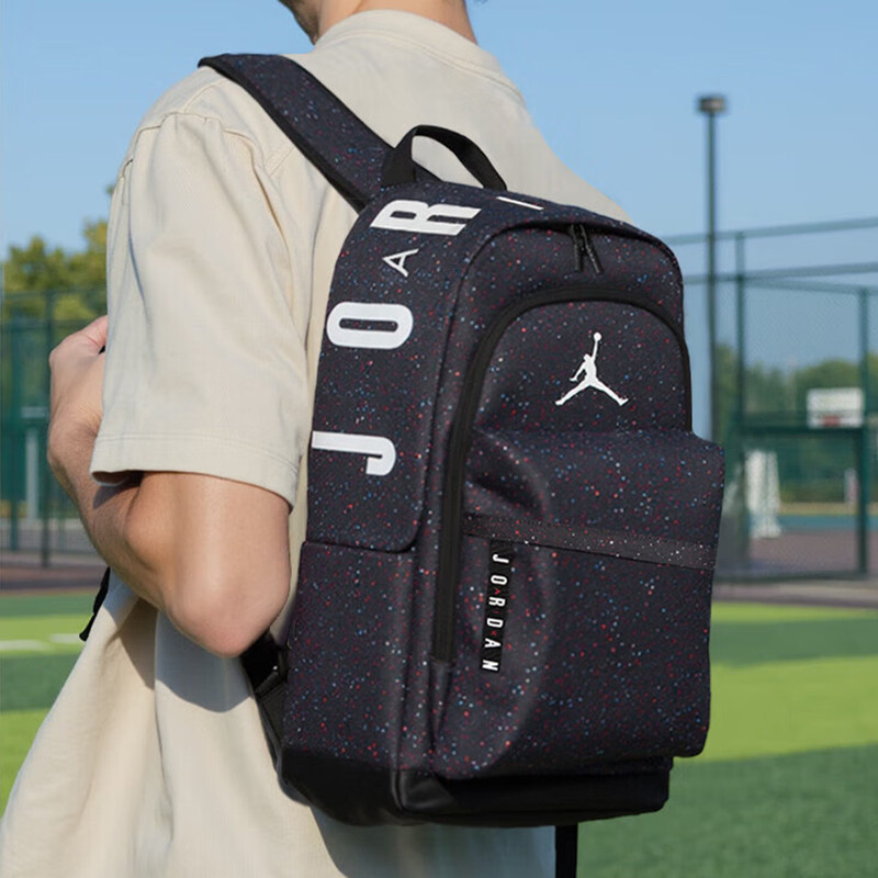 耐克男包女包官方正品AJ满天星双肩包2025学生运动大容量户外背包