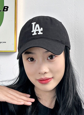 MLB男帽女帽情侣黑色刺绣软顶棒球帽运动帽鸭舌帽遮阳帽3ACP6601N