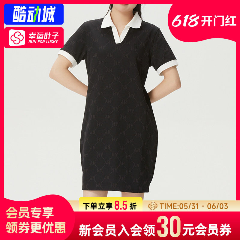幸运叶子|MLB 连衣裙女款26夏季透气短袖长款运动T恤衫3FOPM0263