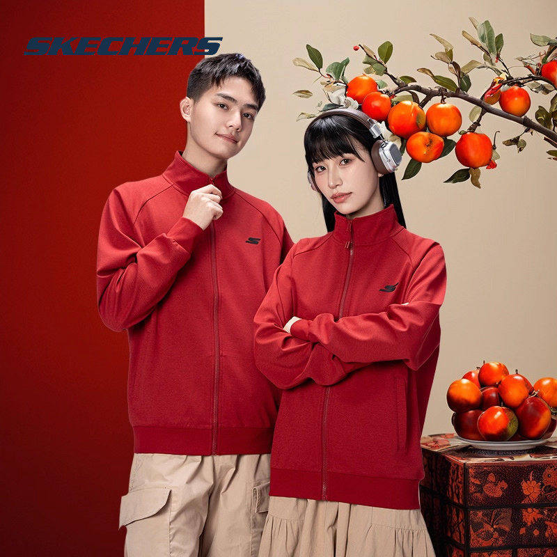 斯凯奇男装女装2026春季新款运动服跑步健身训练外套立领休闲夹克