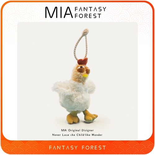 毛绒咕咕鸡玩偶下蛋鸡动物创意猎奇搞怪丑萌书包包挂件小东西挂饰