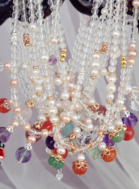 汉服坦领配饰唐风项链软璎珞