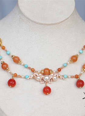 田曦薇武祯子夜归同款项链古风新中式南瓜璎珞唐国风汉服配饰百搭