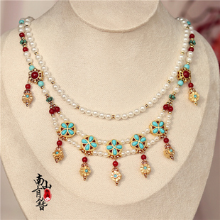 宁安如梦同款项链古风白鹿皇后新中式明制敦煌软璎珞国风汉服配饰