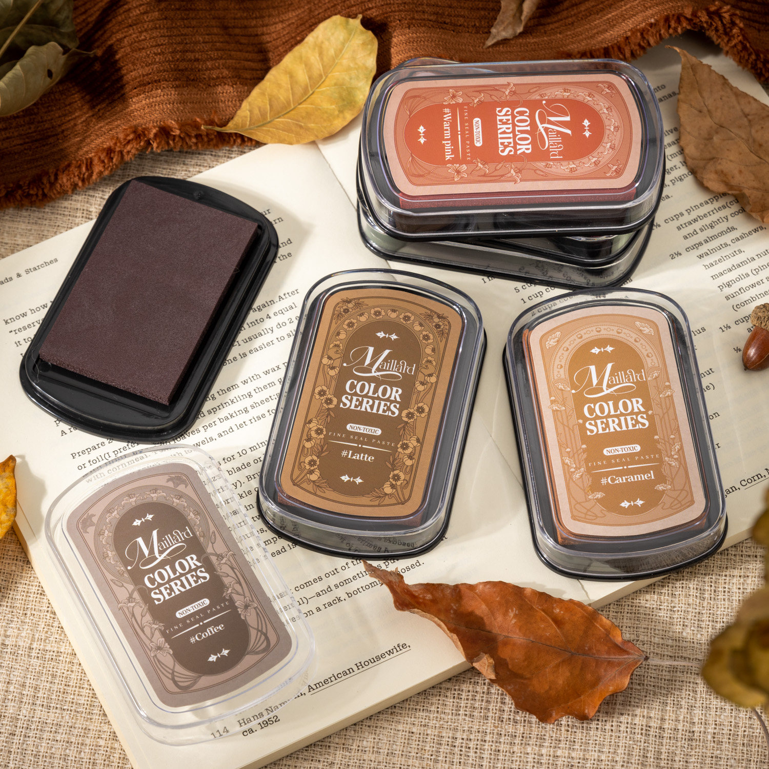 复古手帐印章伴侣专用印泥砖红抹茶咖啡焦糖色橡皮章上色彩色印台,文具电教/文化用品/商务用品,可爱印泥,淘宝优惠券,粉丝福利购,淘宝优惠卷