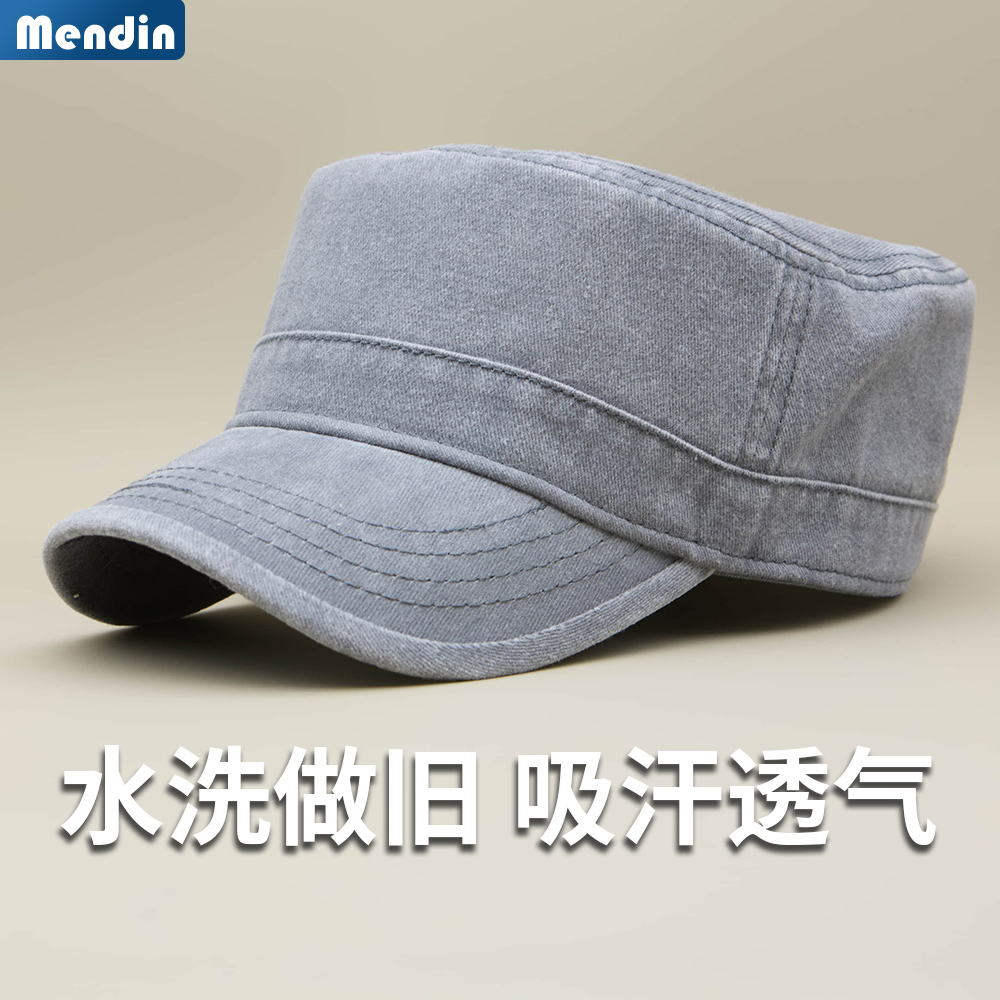 复古做旧休闲美式平顶帽春秋