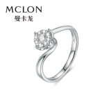 Mclon/Mancaron angular кольцо из 18-каратного золота с белыми бриллиантами, инкрустированное золотом, женское кольцо, свадебное предложение, подлинное