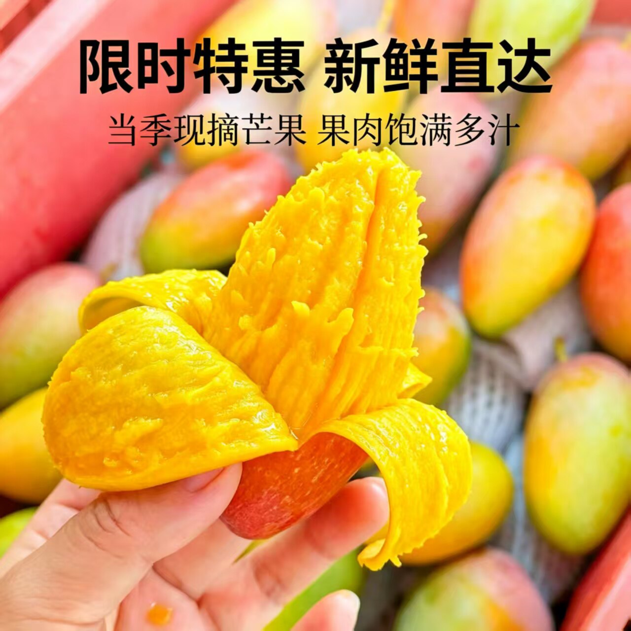 芒果新鲜大果10斤水果云南元江小台芒脆甜金凤凰正宗台农特大批发