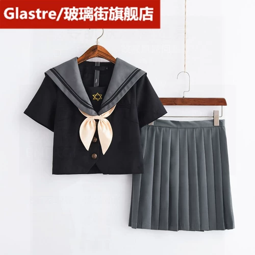 СущностьDark Night Meteor JK Униформа юбки Японская средняя униформа звездного звездного звездного неба Daily Daily Set Six Mangers