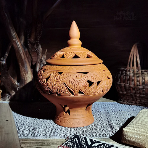 傣陶灯饰东南亚风格庭院摆件装饰