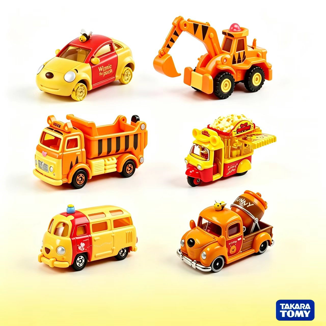 『小汤圆のTOY』正版多美迪士尼百目森林小熊维尼跳跳虎合金车