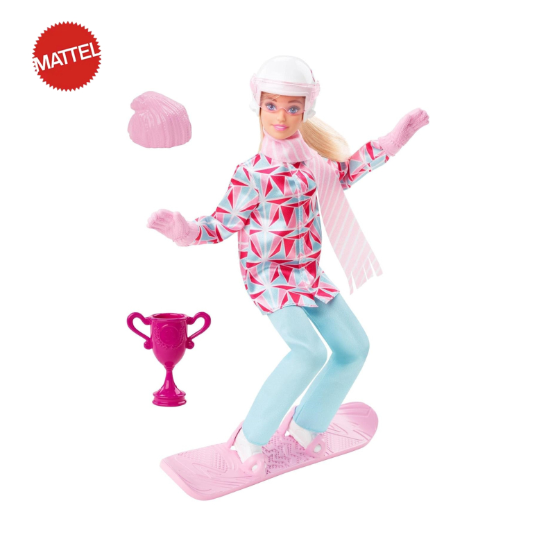 『小汤圆のTOY』正版芭比娃娃时尚滑雪套装时尚达人闪手办礼物