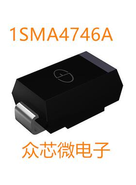 1SMA4746A 18V1W ±5% 表面贴装型 DO-214AC（SMA）1SMA4746A