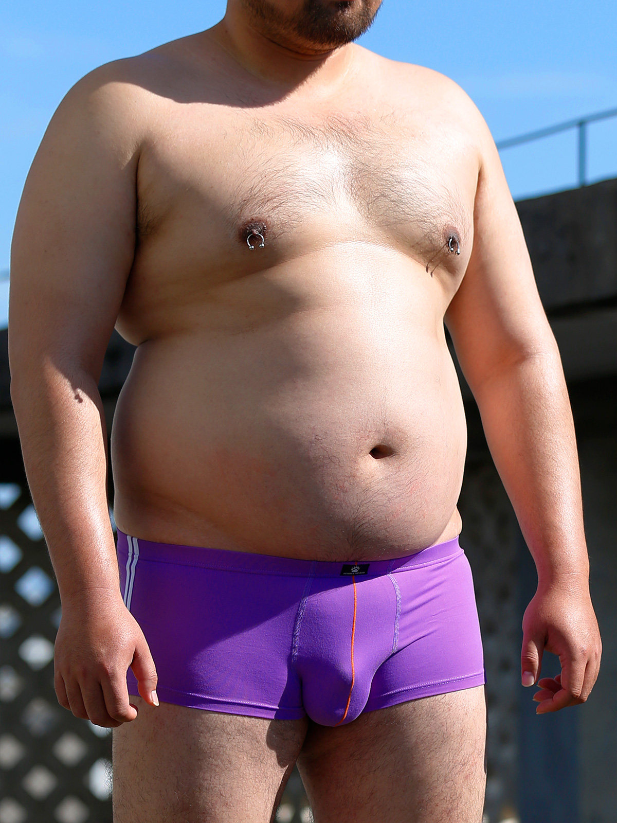 For bear claws, men's personality fat U bear plus fat plus size loose sports comfortable sexy boxer underwear