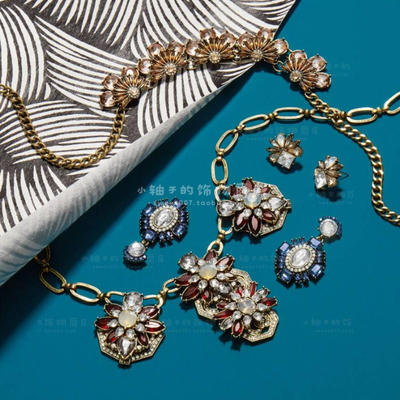 美国轻奢新年宝石红色款项链