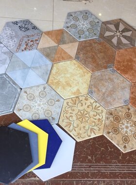 水泥六角拼花砖厨卫酒吧餐厅防滑
