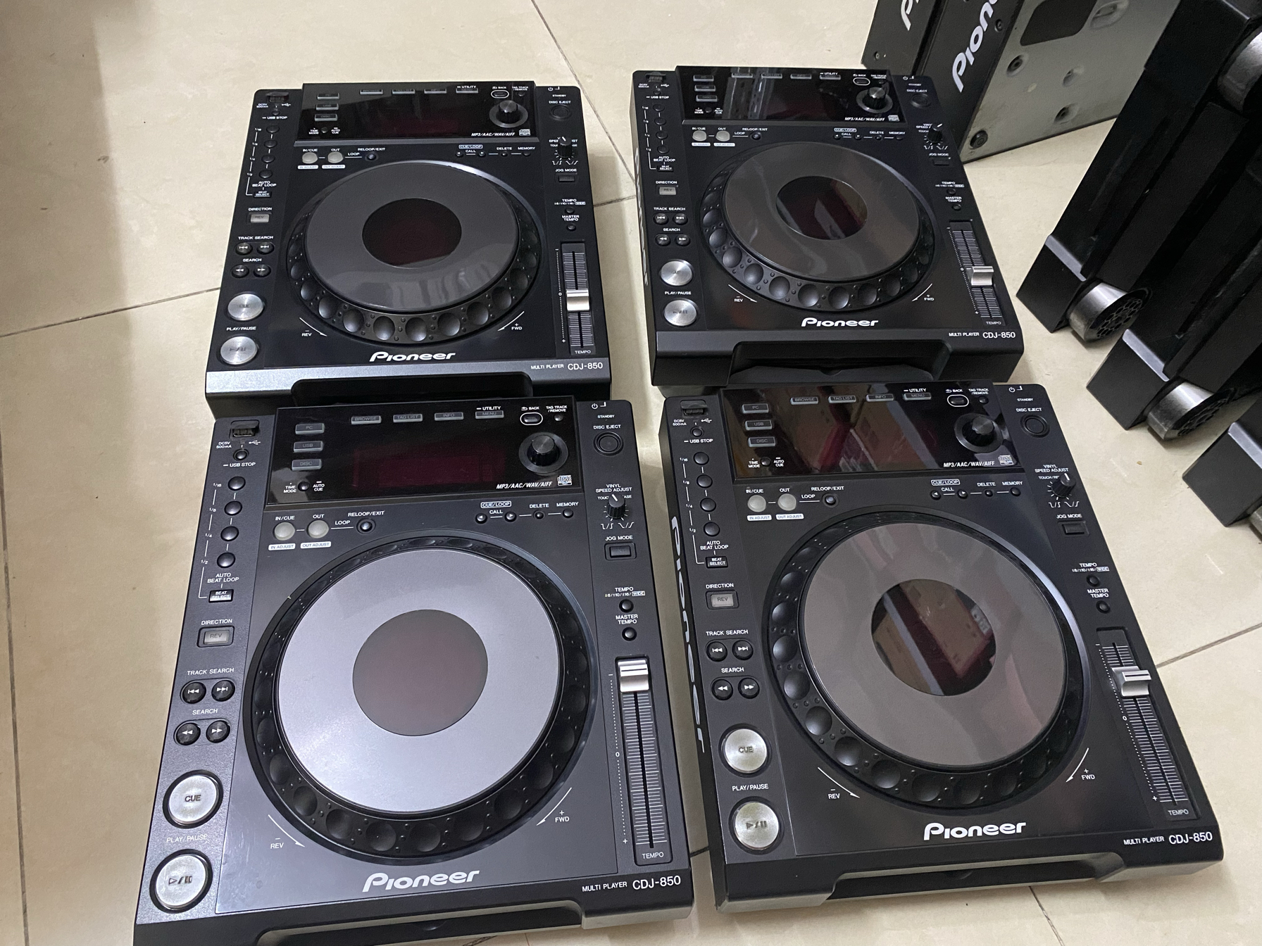 pioneer 先锋850打碟机一对 CDJ850 K 黑色功能完好 保修3月