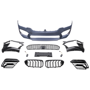 适用于宝马5系改装m5包围套件五系叶子板侧裙尾喉前杠后杠运动款