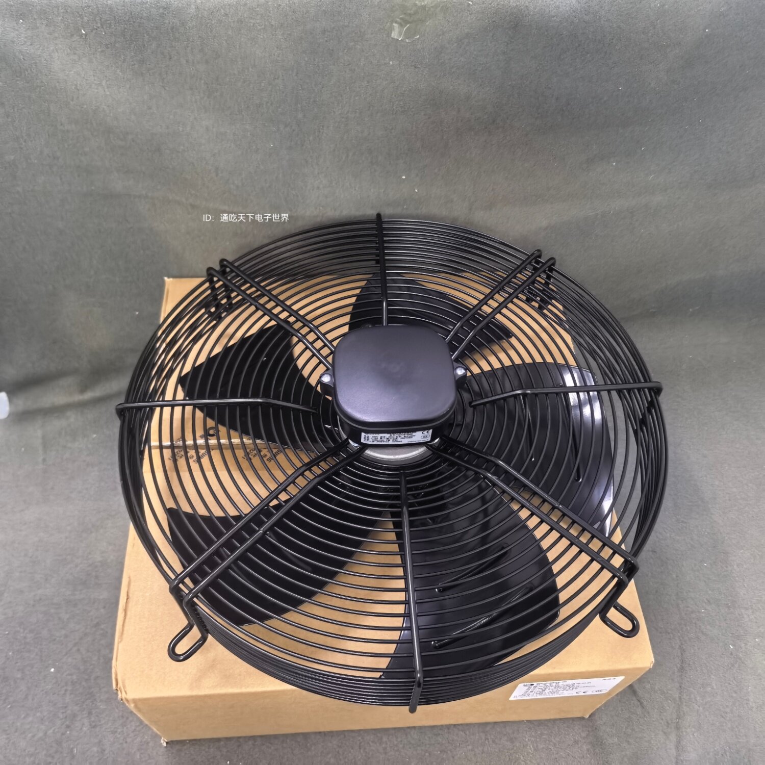 杭州微光外转子YWF4E-450S散热冷凝风扇电机带防水盒雪库冷