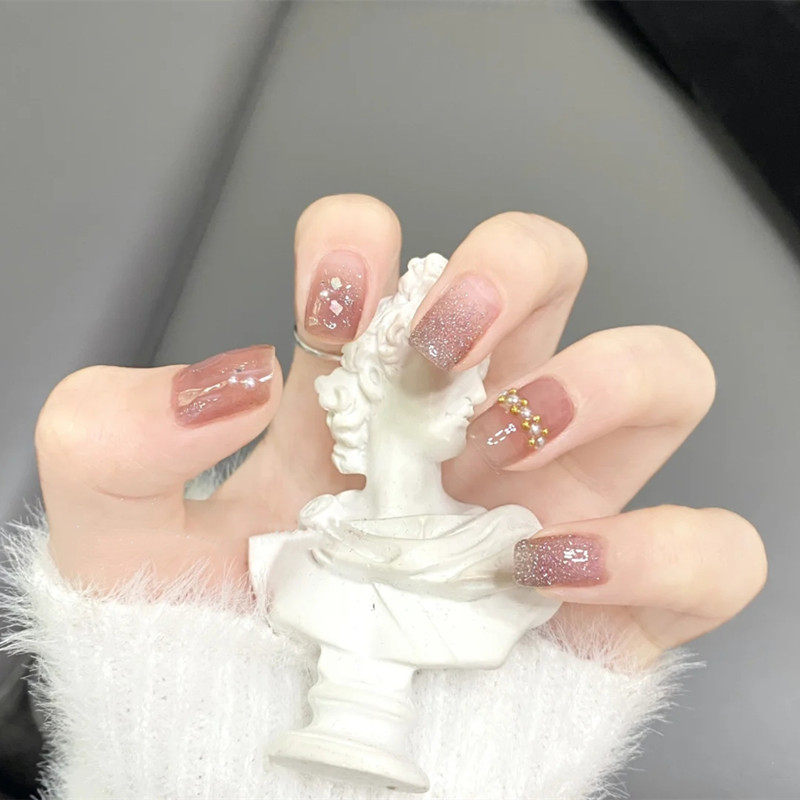 穿戴式美甲可拆卸甲片成品网红同款温精灵假指甲贴片显手白高级感