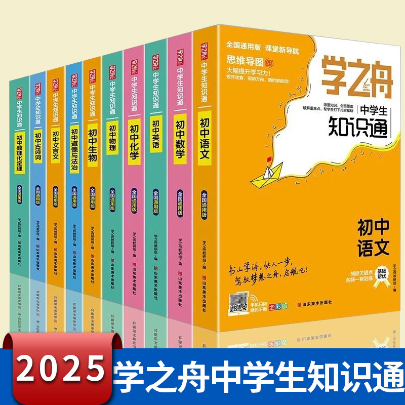 学之舟知识通 初中考试真题 七八九年级数学语文英语物理化学生物道法数理化定理文言文古诗词 课外阅读视频教学 全国通用图片