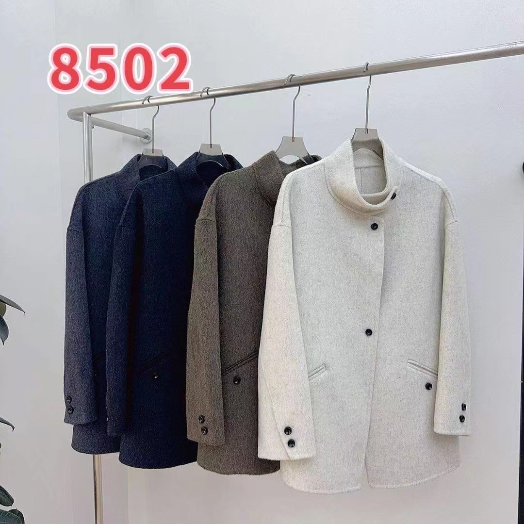 立领宽松洋气保暖羊毛呢外套大衣