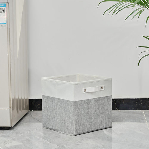 儿童棉麻收纳篮衣服收纳筐