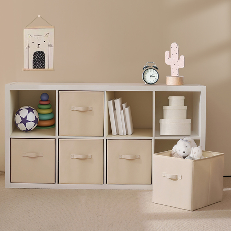 立方体储物箱折叠无盖方形收纳筐抽屉收纳箱杂物筐衣柜衣服收纳箱